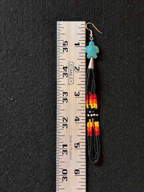 Small black fire color fringe