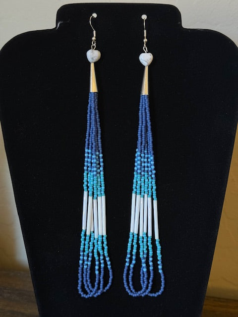 Blue ombre fringe