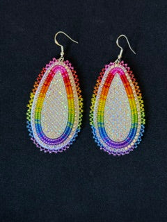 Rainbow teardrops
