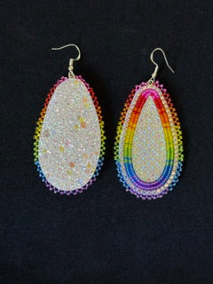 Rainbow teardrops