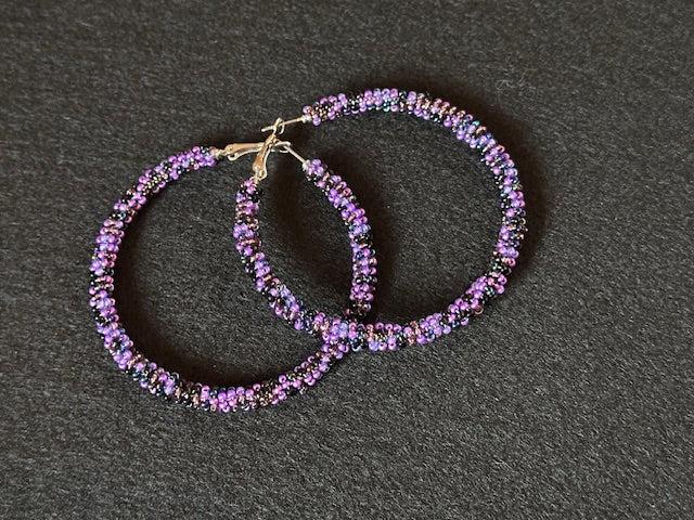 Mixed purple hoops