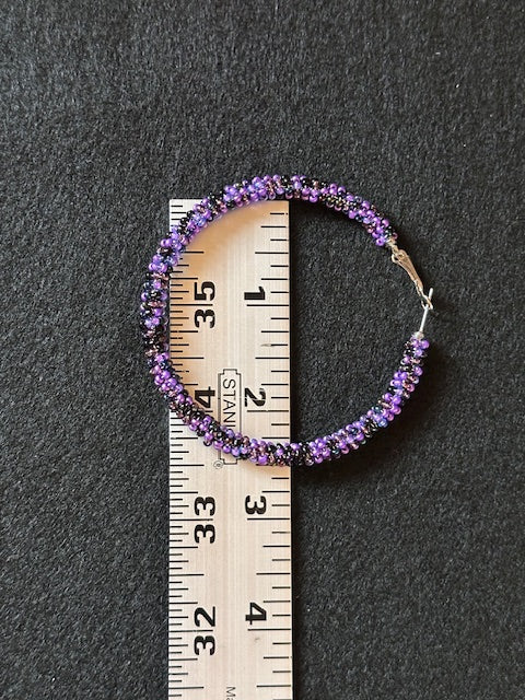 Mixed purple hoops