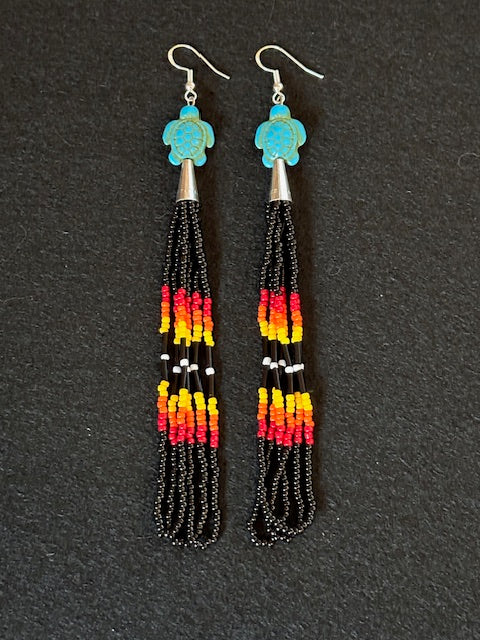 Small black fire color fringe