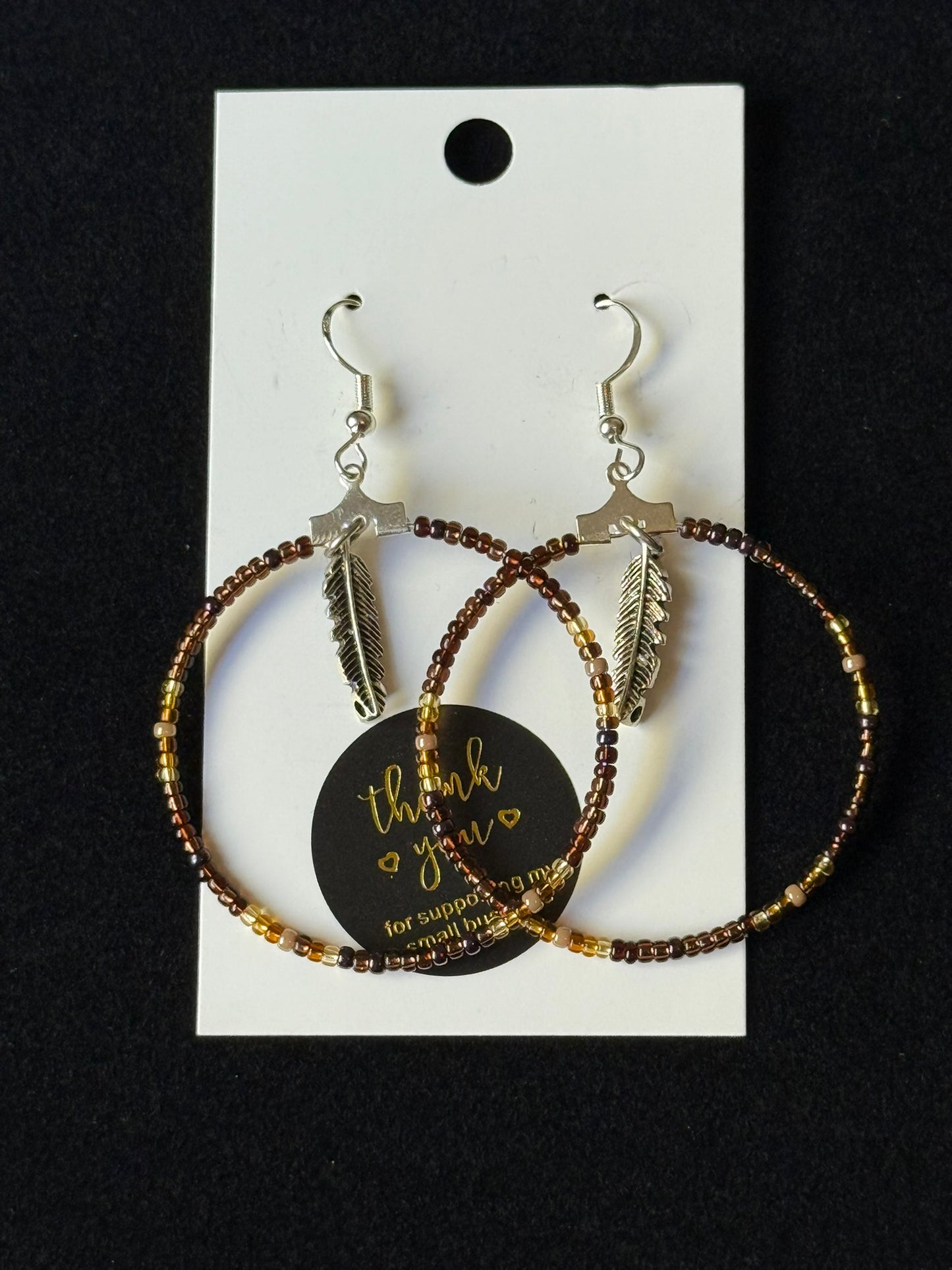 Brown ombre hoops